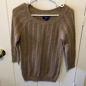 SWEATER SALE! American Eagle, tan, sz med sweater